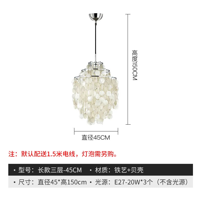 Designer restaurant chandelier light luxury