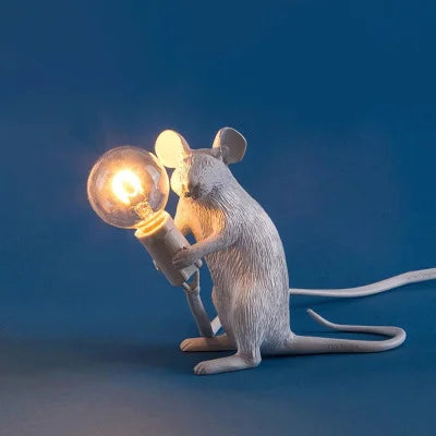 Nordic Cartoon Mouse Resin Night Lamp