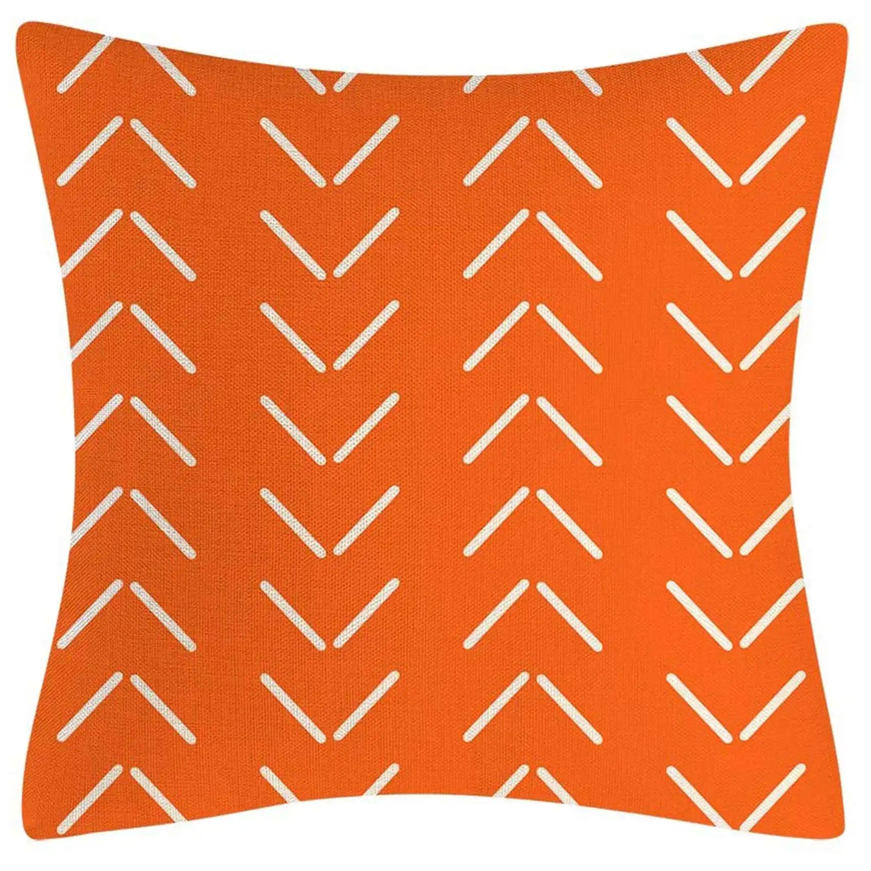 Orange Pillow Covers 18X18 Set of 4 Home Decorative