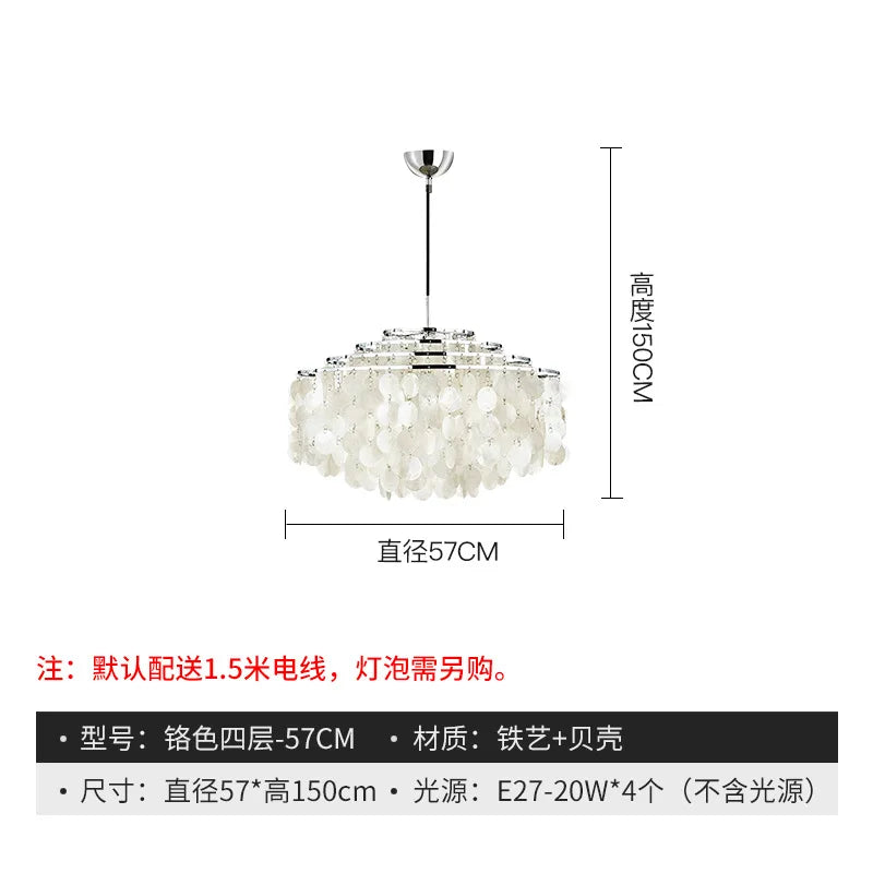 Designer restaurant chandelier light luxury