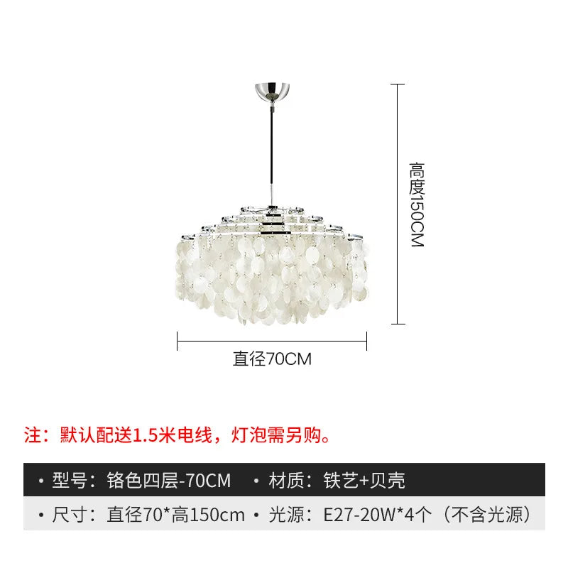 Designer restaurant chandelier light luxury