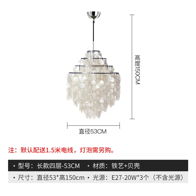 Designer restaurant chandelier light luxury